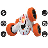LEXiBOOK- Crosslander Luminous Terrain Car, Wrist Remote, Rechargeable, Electronic Action Kit, White/Orange, Color