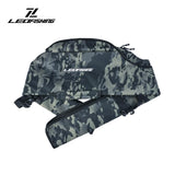 LEOFISHING Portable Folding Fishing Pole Bag 3.94ft/4.59ft/5.25ft Fishing Rod and Reel Protective Case Fishing Tackle Storage Bags Carry Organizer Outdoor for Fishing 3 Size (Small(120cm/3.94ft))