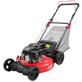 PowerSmart Gas Lawn Mower 21-Inch 144cc OHV Engine 3-in-1 Push Mower with Bagging
