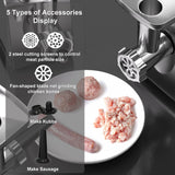 3200W Electric Meat Grinder Sausage Stuffer With Touch Color Screen 4 Speed Settings 3 Slice, Shred Blades,7 Blades,Sausage Stuffer,Kubbe Kitmeat Grinders For Home Use