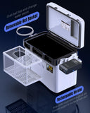 Pawfly Live Bait Cooler, 13 QT Leak-Proof Fishing Cooler with Rechargeable Aerator, Portable Fish Livewell for Boat, Insulated Minnow Bucket for Shrimp & Live Fish, Hard Fishing Box
