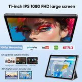 Tablet with Keyboard Case, 2-in-1 Laptop for Student/Elderly (Black Case and Keyboard