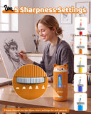 AFMAT PSJ4 Electric Pencil Sharpener, Fully Automatic, for 6.5-12mm Pencils