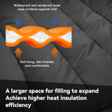 MEREZA Mummy Double Sleeping Bag for Adults with Pillow Cold Weather 0 Degree 2 Person Sleeping Bag for Couples Family Camping