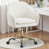 Vanity Chair with Wheels, Comfy Home Office Desk Chairs