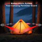 Portable Outdoor Perimeter Alarm System- 1/4 Mile Waterproof Wireless Motion Sensor&Detector- Personal Security for Wildlife&Stranger Alert(Camping,Hiking,Hunting,Fishing) (1 Receiver+2 Sensors)