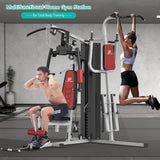 ULTRA FUEGO Multifunctional Home Gym Equipment Workout Station with Pulley System, Arm, and Leg Developer for Full Body Training (138lb Home Gym Station with Power Tower)
