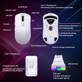 Wireless Gaming Mouse, Tri-Mode 2.4GHz/USB-C/Bluetooth Wireless Mouse with RGB Charging Dock