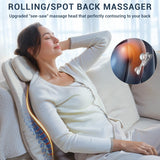 Mynt FSA Eligible HSA Approved Back Massager, Chair Massager with Soothing Heat, Flexible Massage Chair Pad with Soft S-Curve Longer Track Adjustable Pillow for Diverse Body Contours, Christmas Gift