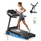Treadmills for Home Use, Walking Pad Treadmill with Incline, Auto Foldable Treadmill for Home, 8.0 MPH Running Treadmills with Bluetooth Enabled, 300 lbs User Capacity