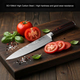 Kazutoku 4 Piece Kitchen Knife Set, High Carbon Stainless Steel Professional Chef Knife Set with Ultra Sharp Blade, Sharp Knives Set with Ergonomic Pakkawood Handle