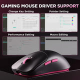 Zero 1 Pro Gaming Mouse,55g Ultralight Wireless Mouse, PAW3311 12K DPI, Tri-Mode