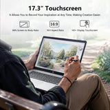 HP Pro Business Copliot AI Laptop PC, 17.3" Touchscreen, Intel Ultra 7 255U, 64GB DDR5, 2TB SSD, Wi-Fi 6, Webcam