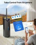 AERZY 5Gal Humidifiers for Bedroom Large Room up to 2800ft², APP/Remote Control, 60H Supersized Cool Mist Humidifier with Auto 180°Mist Tube, 24H Timer, Top Fill Humidifiers for Home Office Plants
