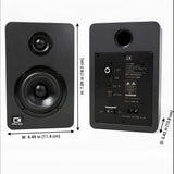 IBALL·BOX H1 Computer Speakers for Desktop PC, Monitor & Laptop, 60W Powered 2.0 Stereo with Bluetooth, 24-Bit USB-C DAC, Optical, 3.5mm AUX, Bass/Treble Control, Black