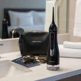 Water Flosser for Teeth, Cordless Oral Irrigator, Portable Dental Flosser with 300ML Tank, 4 Cleaning Modes, IPX7 Waterproof, Rechargeable Water Floss Pick for Braces, Gum Care & Travel (Black)