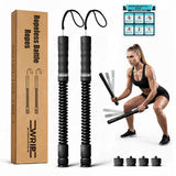 Ropeless Battle Ropes Weighted, Home Gym Equipment, Fat Burning Cardio, Small Space Exercise Equipment, Shoulder Exercise Stick, Travel Workout Equipment, Arm workout, Core Strength Training Equipment