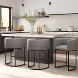 Counter Height Bar Stools Set of 3, 24 Inch Seat Height Barstools for Dining Room