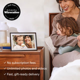 Aura HD Digital Picture Frame | Carver: The Best Frame for Gifting (Gravel Mat, 10")