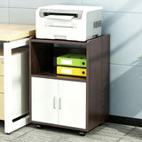 File Cabinet with Wheel Small Filing Cabinet Under Desk with Closed Storage