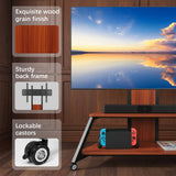 Velorantia Rolling Floor TV Cart Height Adjustable for 60 to 100 Inch TVs