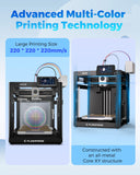 FLASHFORGE AD5X 3D Printer,Multi-Color 3D Printer with IFS,Fully Auto Leveling with Max 600mm/s High Speed Printing and Max 300°C Nozzle,Large Printing Size 220 * 220 * 220mm