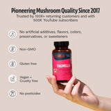 FreshCap Mushrooms Premium Organic Tremella Supplement Capsules - 12:1 Fruiting Body Extract with 40% Beta-Glucans - 3rd-Party Tested - Helps Retain Moisture and Supports Radiant Skin (60 Capsules)