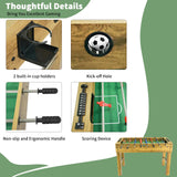 48 Inch Foosball Table, Football Arcade Soccer Game Table for Home, Office, Adult, and Kids