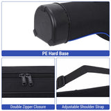 Lixada Fishing Rod Bag Hard Shell Bottom 51.2''/130cm Fishing Rod Travel Case Waterproof Fishing Tackle Storage Bag Fishing Pole Protective Pouch