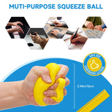 Fanwer Finger Exerciser Hand Squeeze Ball, Hand Grip Strength Trainer Build Hand, Finger and Wrist Strength, Finger Extension Exerciser for Rehab, Arthritis, Carpal Tunnel Fanwer