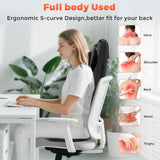 YOSSMO Shiatsu Neck and Back Massager with Heat, Back Massager for Pain Relief Deep Tissue, 8D Kneading Massage Chair Pad for Home Office, Gifts for Men Women