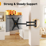 Perlegear Long Arm TV Wall Mount for 26–70 inch TVs up to 100 lbs