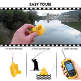 Atibin Portable Kayak Depth Finder Fishing Wireless Castable Fishing Finder Transducer Canoe Shore Fish Finder Detector Sonar Handheld Sea Lake
