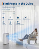 Garvee Portable Air Conditioner 8000 BTUs, 3 in 1 Dehumidifier, Fan, Cool for 350 Sq.Ft. Rooms, Portable AC with Remote Control/LED Display/Installation Kits/Timer/Sleep Mode,White