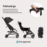 Mompush Velo Compact Travel Stroller One Second Fold