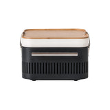 Everdure CUBE Portable Charcoal Grill, Tabletop BBQ, Perfect Tailgate, Beach, Patio, or Camping Grill, Lightweight & Compact Small Grill with Preparation Board & Food Storage Tray, Graphite