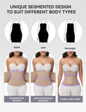 SHAPSHE Waist Trainer Belt for Women Workout Cincher Tummy Control Trimmer Corset Shapewear Segmented Postpartum Band, M Tan