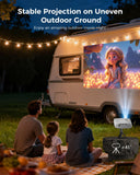 ELEPHAS Mini Projector for iphone, Portable Projector with Tripod, 1080P HD Outdoor Projector, Movie Projector Compatible with Android/iOS/Windows/TV Stick/HDMI/USB