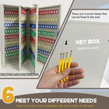 Steel Key Cabinet with Hoo & Labels Capaci Box for Home Hotels