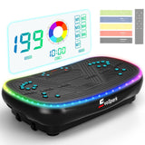 Vibration Plate Exercise Machine for Lymphatic Drainage, 4D Full Body Workout Vibrate Fitness Platform, 199 Adjustable Speeds, 3 Motors Power Vibration Plate for Weight Loss & Fitness, Max Load 550 lb