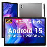 Tablet 14 Inch Android 15 Tablets, 2000*1200 IPS Display Tablets