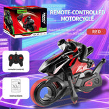 Zingbotem RC Stunt Motorcycle with 360° Rotation, High-Speed Drift Remote Control Bike, 2.4GHz Control, All-Terrain Racing Vehicle with LED Lights