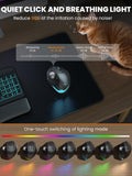 Ergonomic Wireless Trackball Mouse, Rechargeable Adjustable 0°/18° Angle