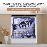Portable Dishwasher Countertop, Countertop Dishwasher With Water Tank, Counter Top Dishwasher With 5 wash Programs, It can also be connected to the tap. For apartments, dorms, RVs