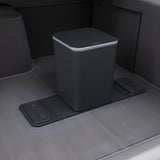 Mini Car Trash Can with Press Lid, Leakproof One-Piece Design, ABS Plastic Garbage Bin