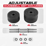Yes4All Dumbbell Adjustable - 60lbs