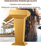 Professional Black Wood Lectern Podium for Presentations, Lectures, Events – Versatile Large Pulpit for Home, Office, Restaurant, Church & Conference Use