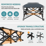 Mopaicot Camping Cot for Adults, Folding Bed with Comfortable Cushion, Tent Portable Sleeping Bed with Carry Bag for Camp, Office Use, Outdoor, Traveling Supports 450 lbs