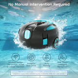 Solar Powered Pool Skimmer, Cordless Pool Cleaner, Robotic Pool Vacuum-H3 Overground Robotic Pool Skimmer Robot with AppSelf-Parking (Button Switch-Update1)