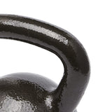 Amazon Basics Cast Iron Kettlebell for Strength Training, Wide Handle, 60 Pounds, Black